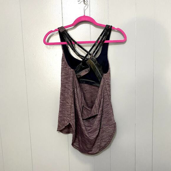 Lululemon Free To Be Serene Tank Heathered Black Cherry Radiant Multi 6 - Picture 5 of 9